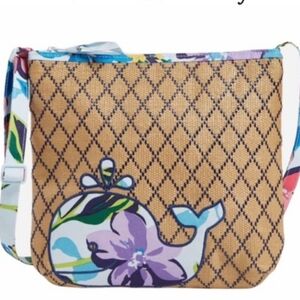 VERA BRADLEY Marian Floral Whale Crossbody Bag